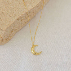 Sun Soul / Crescent Moon Necklace