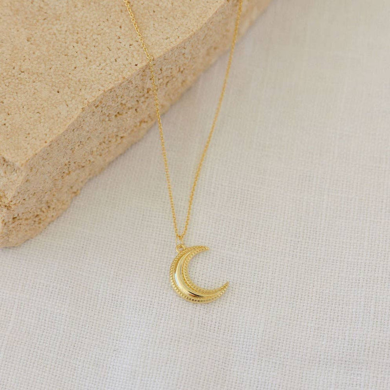 Sun Soul / Crescent Moon Necklace