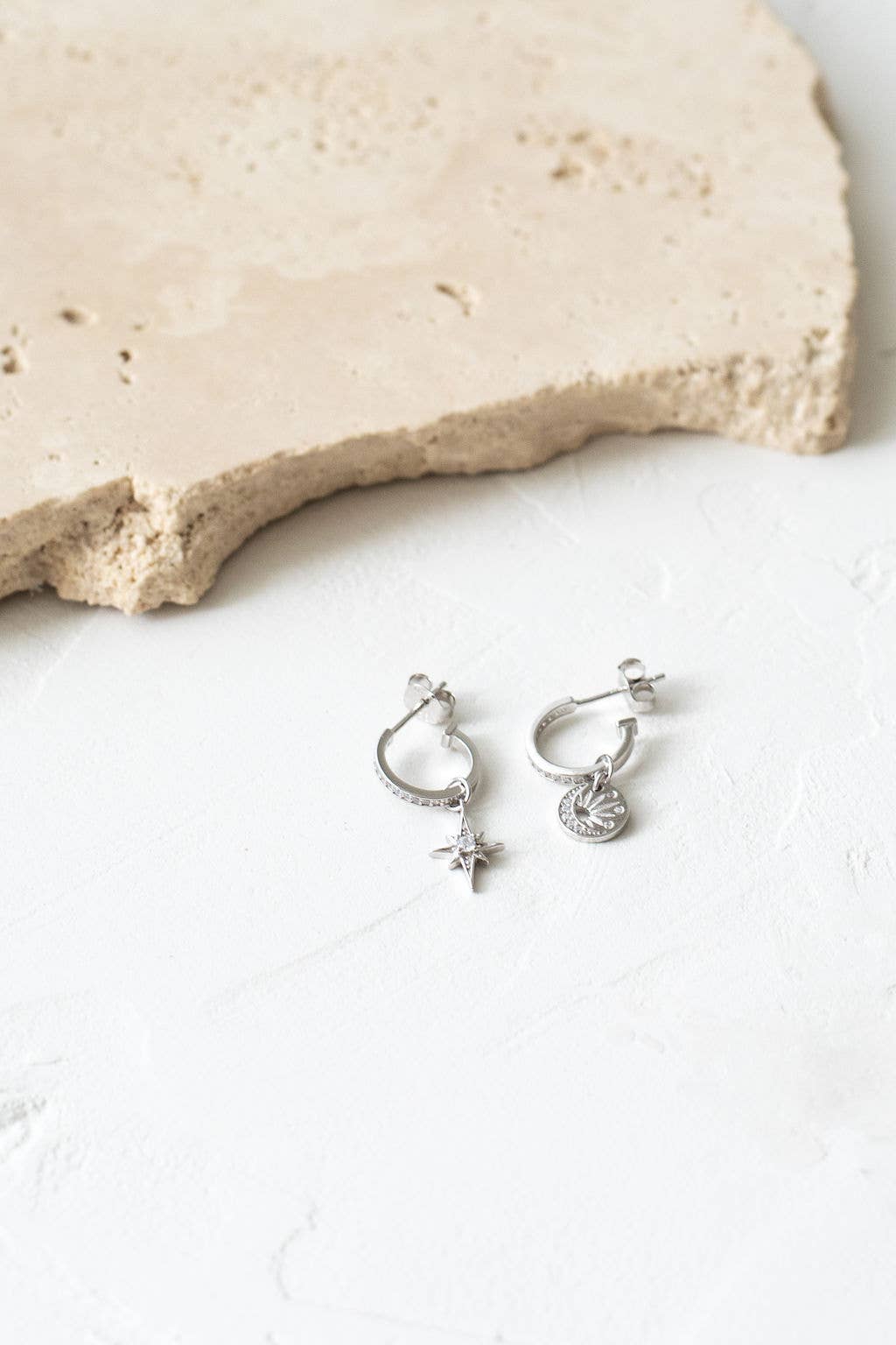 Sun Soul / Lucky Star Earrings in Silver