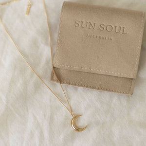 Sun Soul / Crescent Moon Necklace