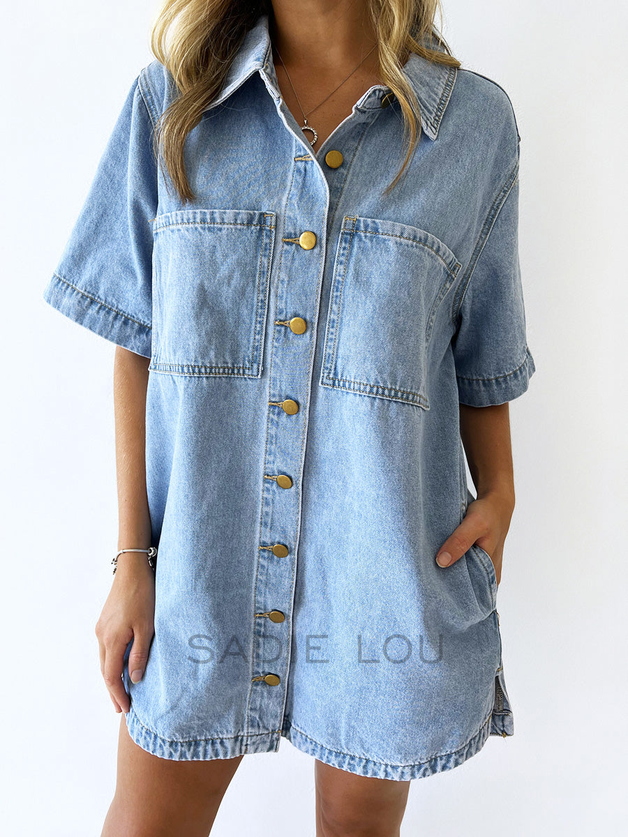 By Frankie / Harvey Denim Dress - Light