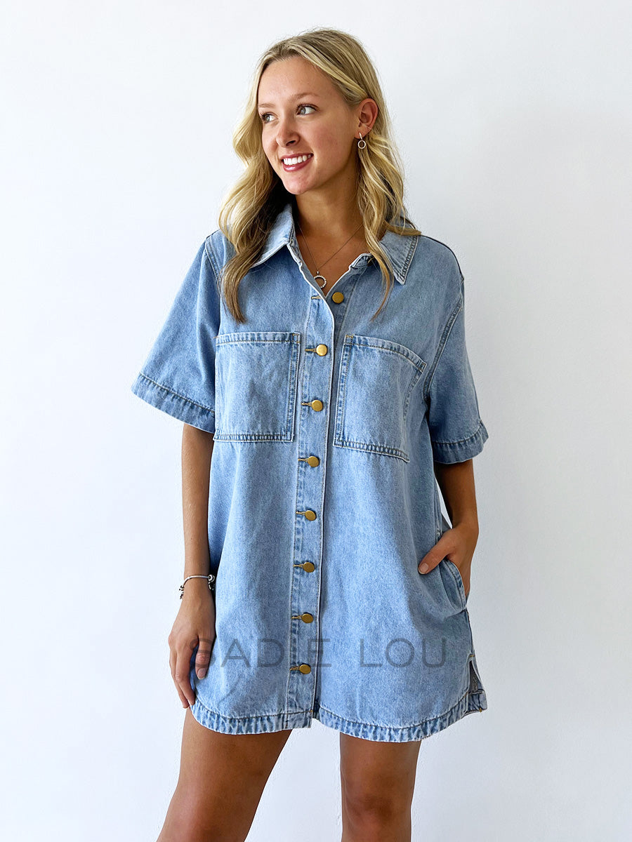 By Frankie / Harvey Denim Dress - Light