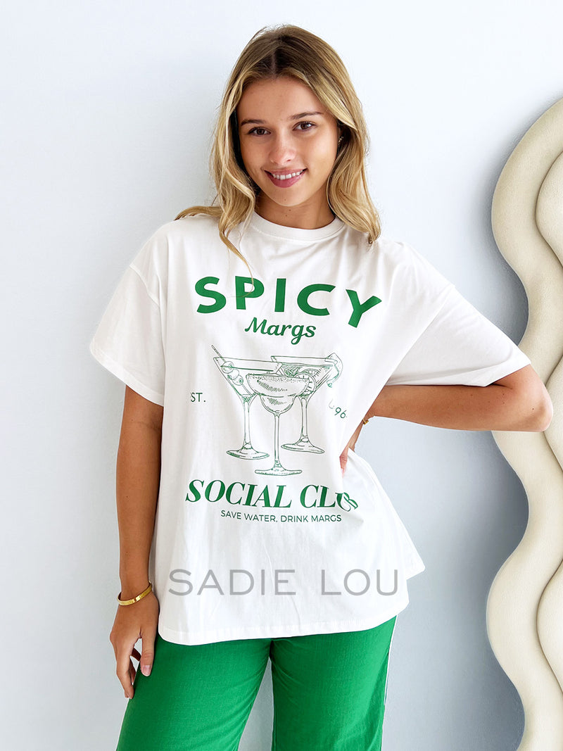 By Frankie / Spicy Margs Social Club Tee - White