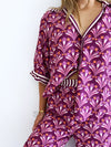 Zella The Label / Claude Blouse Plum Print