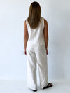 Luxe Linen Pant  - White