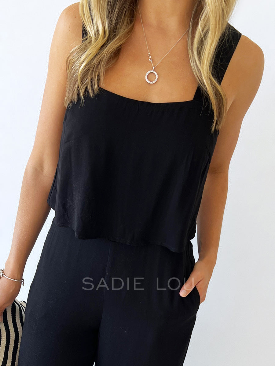 Waverly Jumpsuit -Black