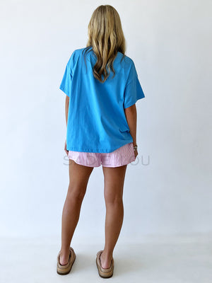 By Frankie / Blanca Shorts - Pink Stripe