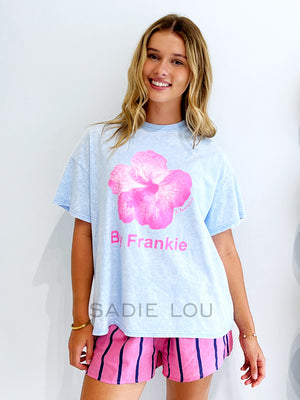 By Frankie / Blanca Shorts - Pink & Navy Stripe