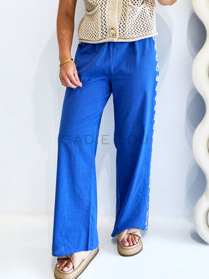 By Frankie / Kehlani Pant - Blue/White