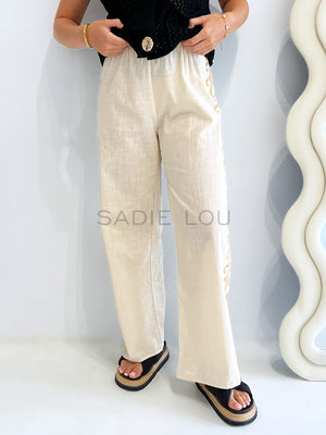 By Frankie / Kehlani Pant - Beige/taupe