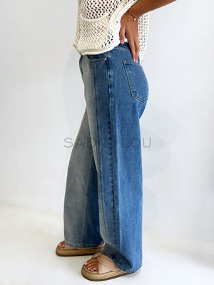 Roxie 2 Tone Denim Jeans