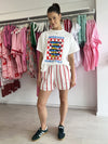 By Frankie / Blanca Shorts - Red Stripe