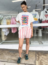 By Frankie / Blanca Shorts - Red Stripe