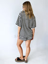 By Frankie / Elodie Short Set - Black and White Stripe