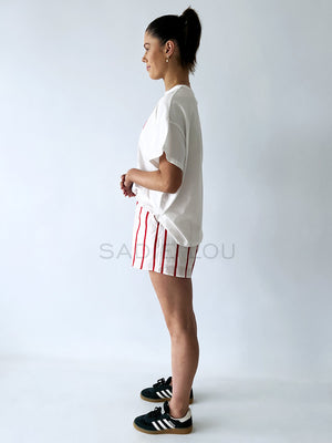 By Frankie / Blanca Shorts - Red Stripe