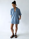 By Frankie / Holiday Denim Dress  - Light Wash