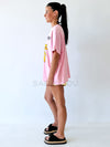 By Frankie / Amalfi Shorts - Yellow/Pink Stripe