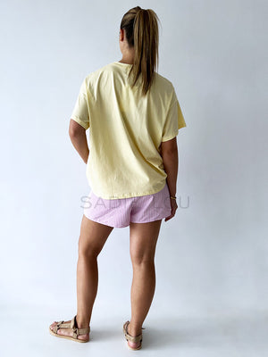 By Frankie / Blanca Shorts - Pink Stripe