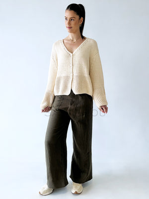 Little Lies / Jude Linen Pant - Khaki