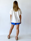 By Frankie /  Racer Shorts - Blue/Pink