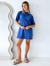 Cartel and Willow / Carmen Shirt Dress - Azure