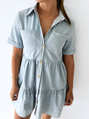 Billie Denim Dress - Light Wash