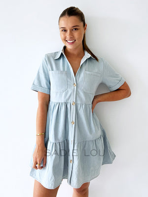 Billie Denim Dress - Light Wash