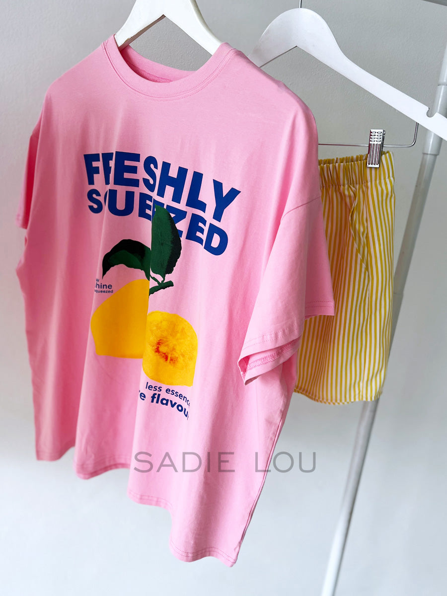 By Frankie / Freshly Squeezed Shirt  - Pink