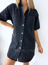 By Frankie / Harvey Denim Dress - Black