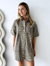 By Frankie / Harvey Denim Dress - Light Leopard