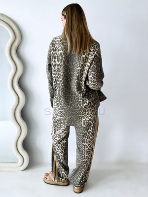 By Frankie / Emerson Denim Jacket - Light Leopard