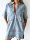 Madison The Label / Tara Denim Dress 2 Tone