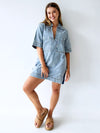 Madison The Label / Tara Denim Dress 2 Tone