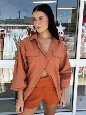 By Frankie /  Koa Blouse - Rust