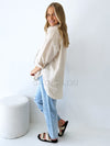 Little Lies // Linen Boyfriend Shirt - Oat