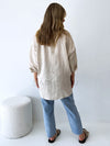 Little Lies // Linen Boyfriend Shirt - Oat