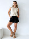 little Lies / Bronte Linen Shorts - Black