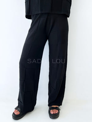 LITTLE LIES / LUNA KNIT PANT - BLACK