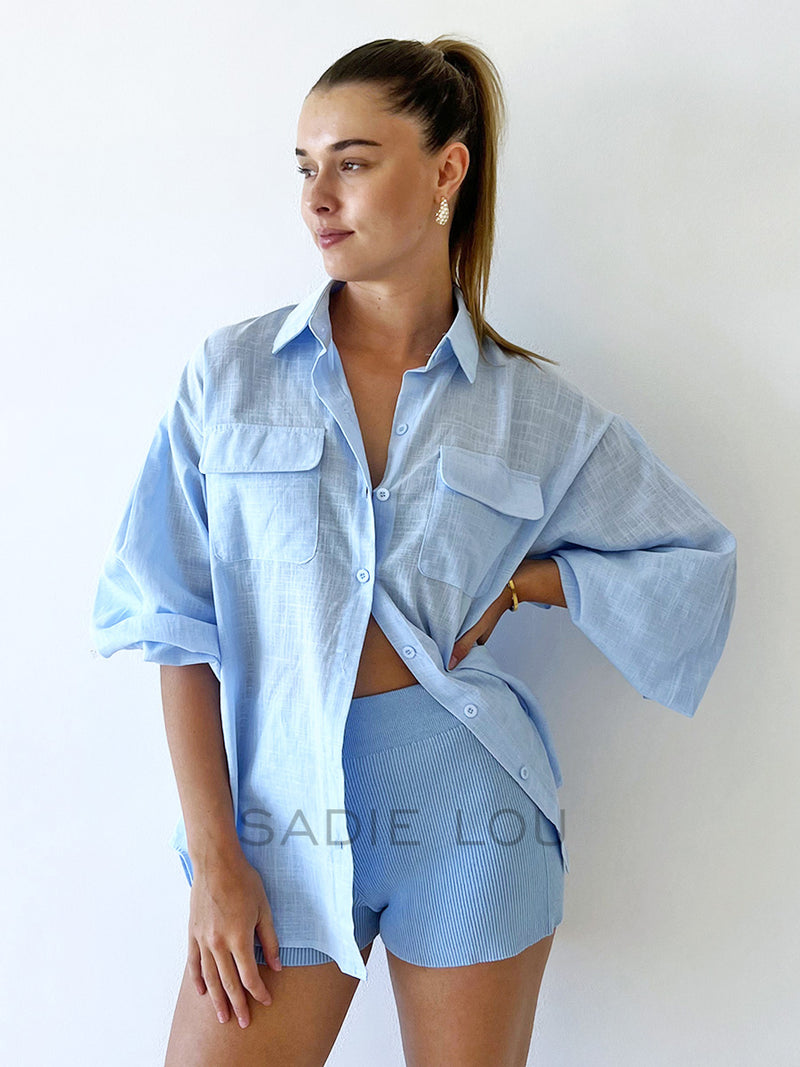 By Frankie /  Koa Blouse - Blue