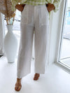 Little Lies / Jude Linen Pant - White