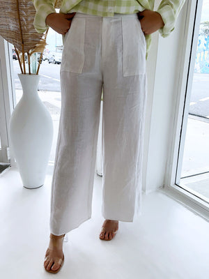 Little Lies / Jude Linen Pant - White