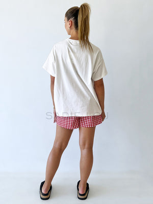 By Frankie / Blanca Shorts - Red Gingham