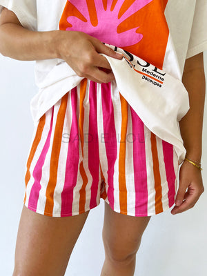 By Frankie / Amalfi Short - Pink/Orange