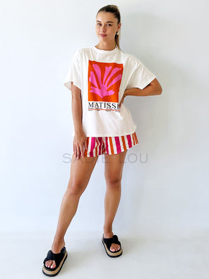 By Frankie / Amalfi Short - Pink/Orange