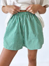 By Frankie / Blanca Shorts - Green Gingham