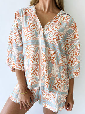 Lost in Lunar / Billie Top Sahara Print