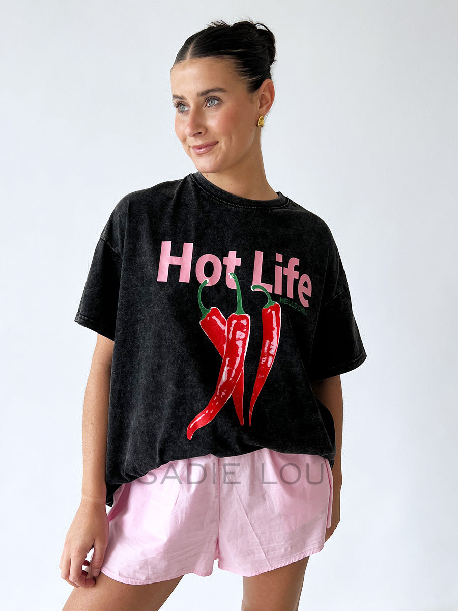 By Frankie / Hello Chilli Tee - Black