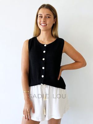 Little Lies / Chloe Top - Black