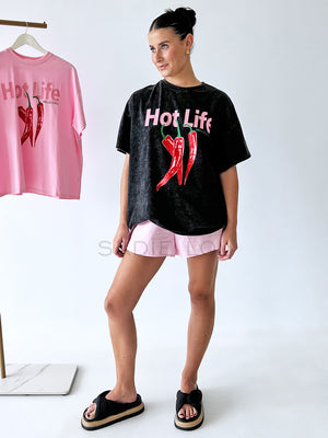 By Frankie / Hello Chilli Tee - Black