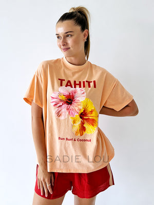 By Frankie / Tahiti Tee - Peach